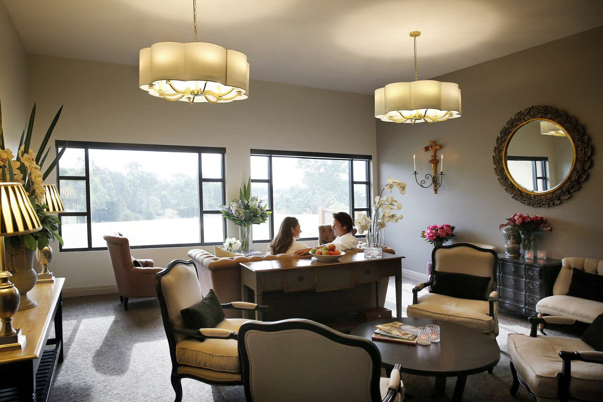 ชาเตออีลานแอดเดอะวินเทจฮันเตอร์วัลเลย์ Hotel โพโคลบิน ภายนอก รูปภาพ The interior of the clubhouse at the 2009 Women's British Open