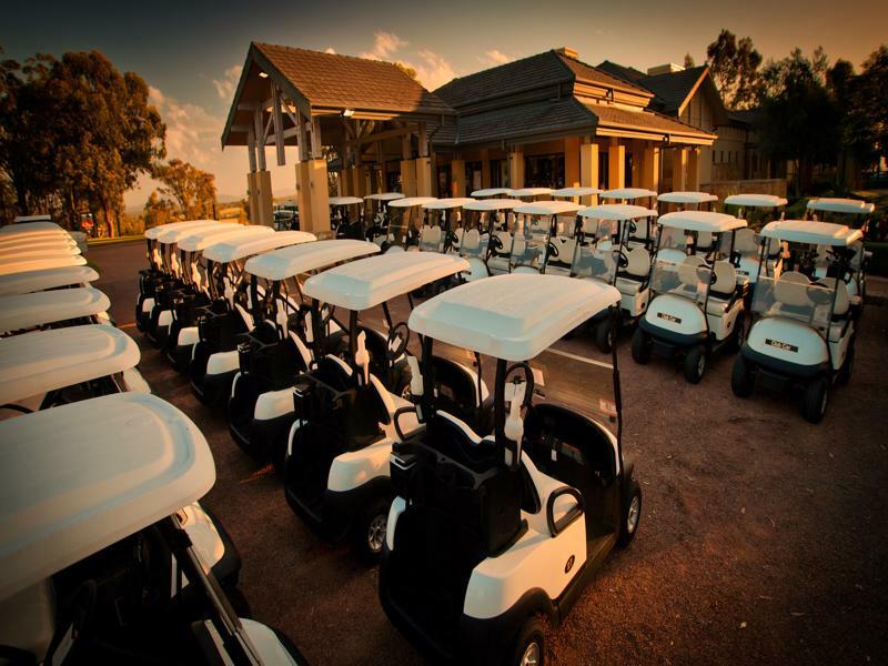 ชาเตออีลานแอดเดอะวินเทจฮันเตอร์วัลเลย์ Hotel โพโคลบิน ภายนอก รูปภาพ Golf carts at the clubhouse